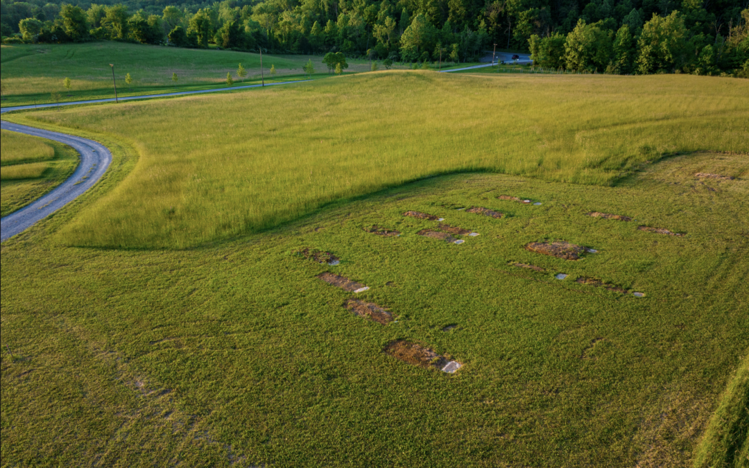 Aerial view of Serenity Ridge property